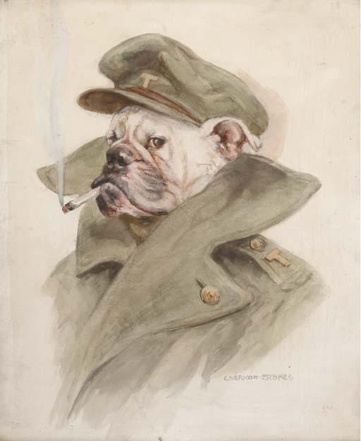 George Vernon-Stokes, R.B.A. - The bulldog