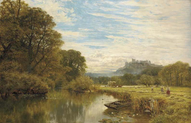 George Vicat Cole, R.A. - Windsor Castle, from a backwater