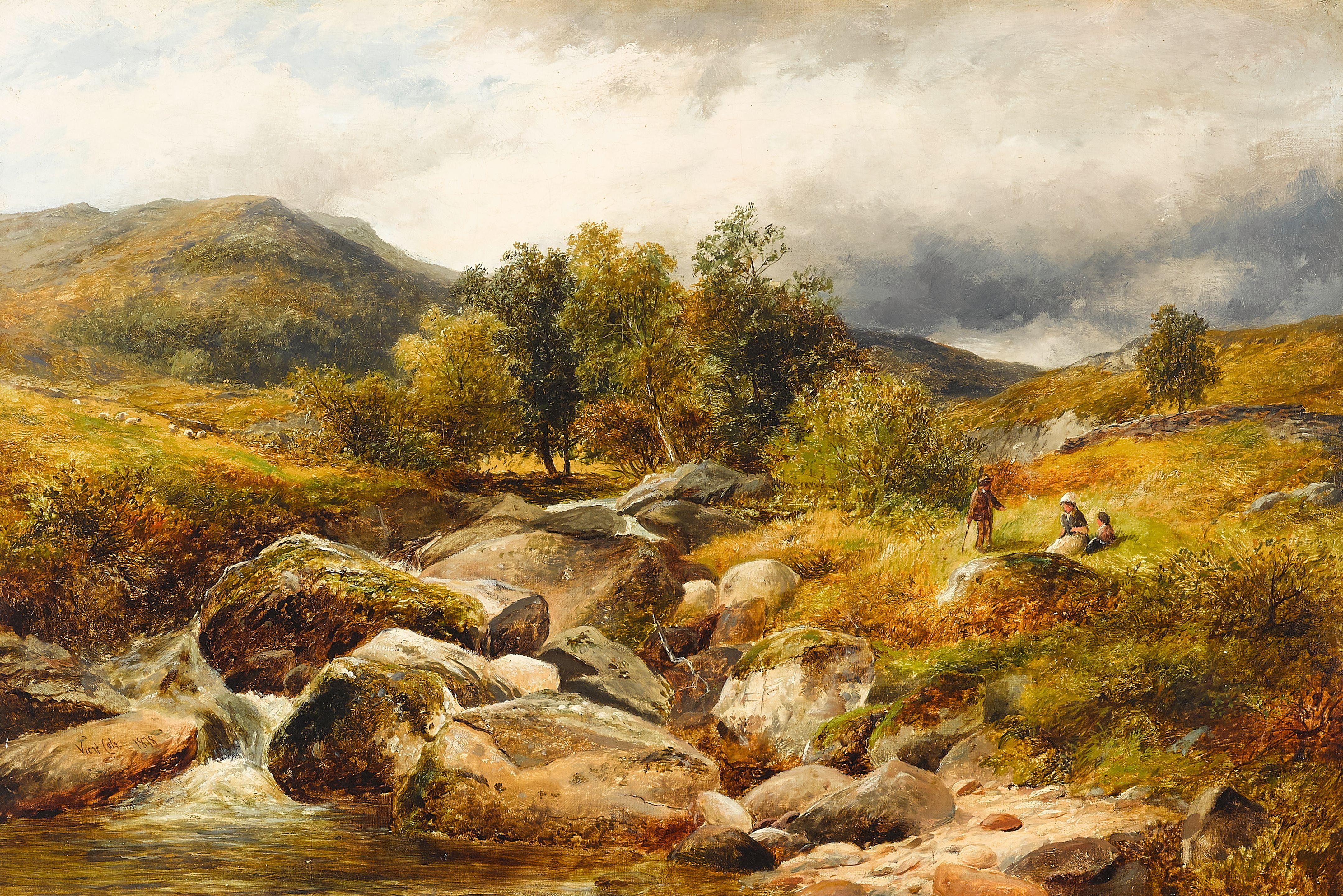 George Vicat Cole, RA - Summertime in North Wales