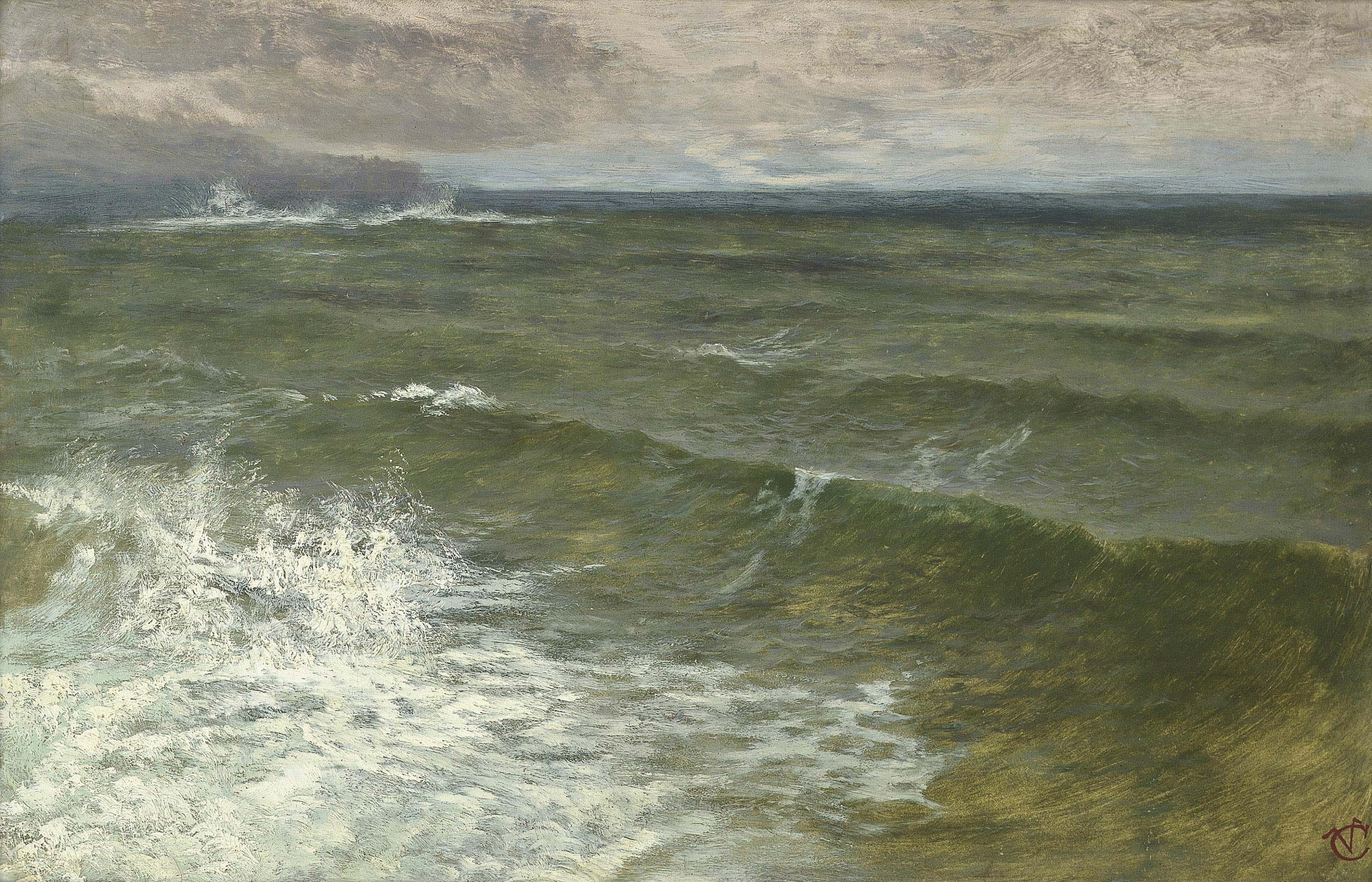 George Vicat Cole - Lannacombe Bay, Start Point in the distance