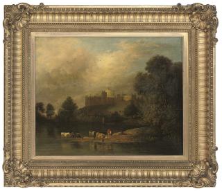 George Vincent - Cattle Watering Before Windsor Castle