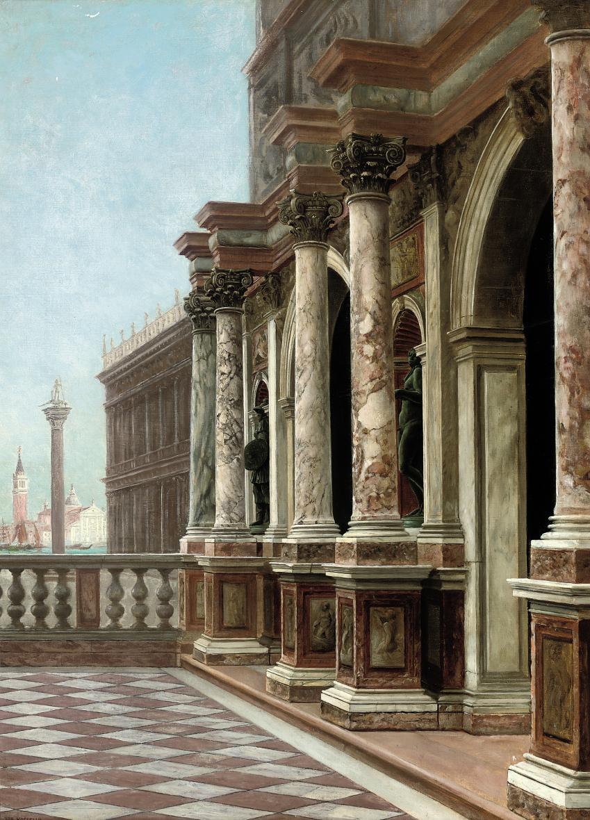 George von Hoesslin - The Dogana di Mare, Venice