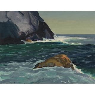 George W Bellows - Sun Shadows (Rocks at Monhegan)