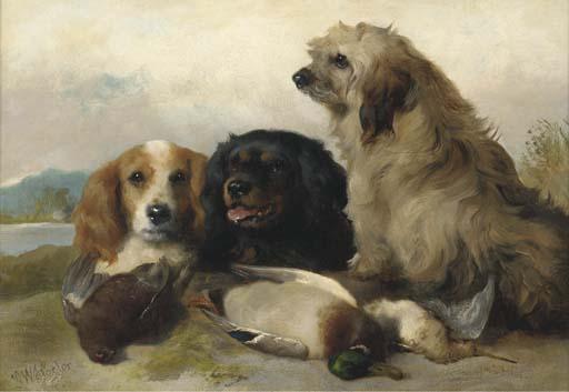 George W. Horlor - Spaniels with the day\'s bag