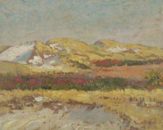 George Wainwright Harvey - Early Fall Coloring, Sand Dunes,  Annisquamis, Massachusetts