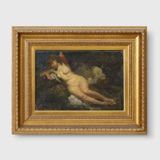 George Washington Lambert - Nude Figure and Landscape, 1907