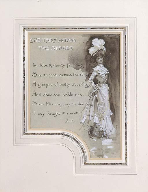 George Washington Lambert - She trips across the Street