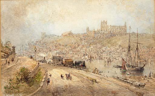 George Weatherill - A collier brig in the harbour at Whitby