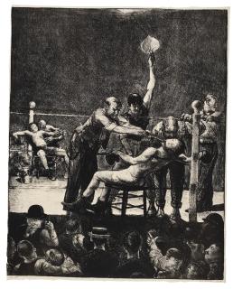 George Wesley Bellows - Between Rounds, Large, First Stone