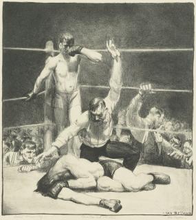 George Wesley Bellows - Counted Out, First Stone (M. 94)