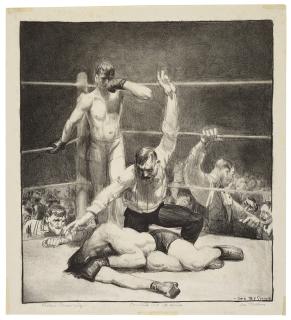 George Wesley Bellows - Counted Out, First Stone