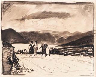 George Wesley Bellows - Girls by the Lake