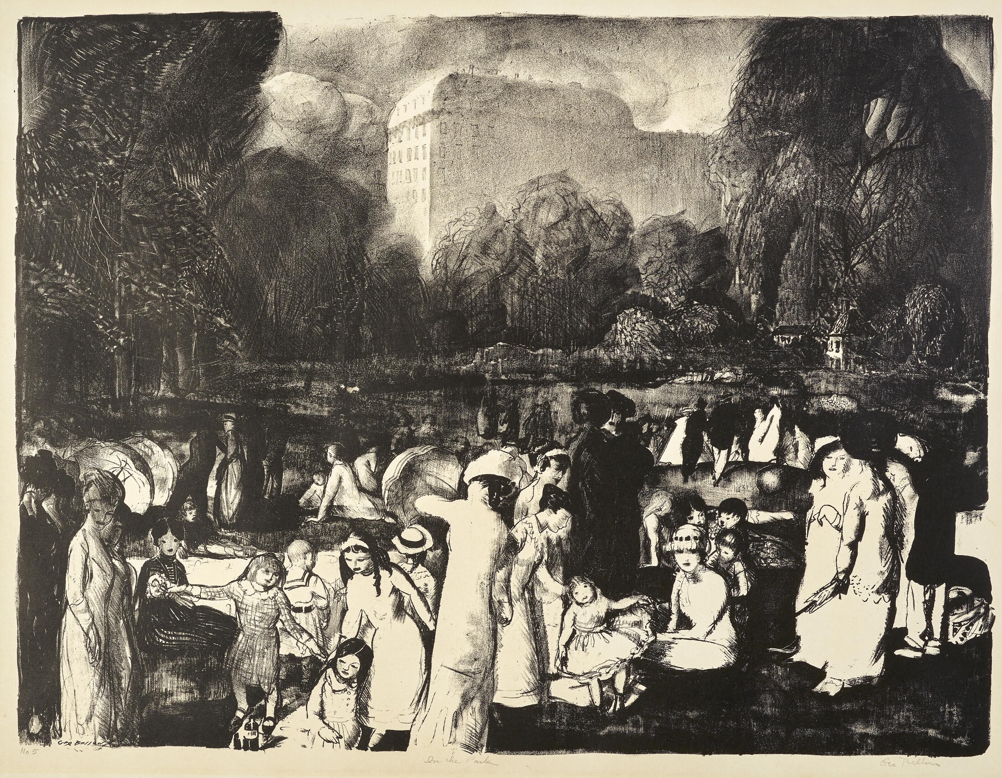 George Wesley Bellows - In the Park, Light