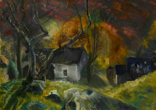 George Wesley Bellows - Little House In The Woods