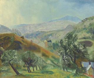 George Wesley Bellows - Mountain Orchard