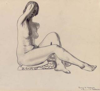 George Wesley Bellows - Seated Nude