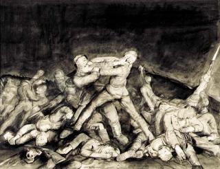 George Wesley Bellows - The Ghost of Sergeant Kelly