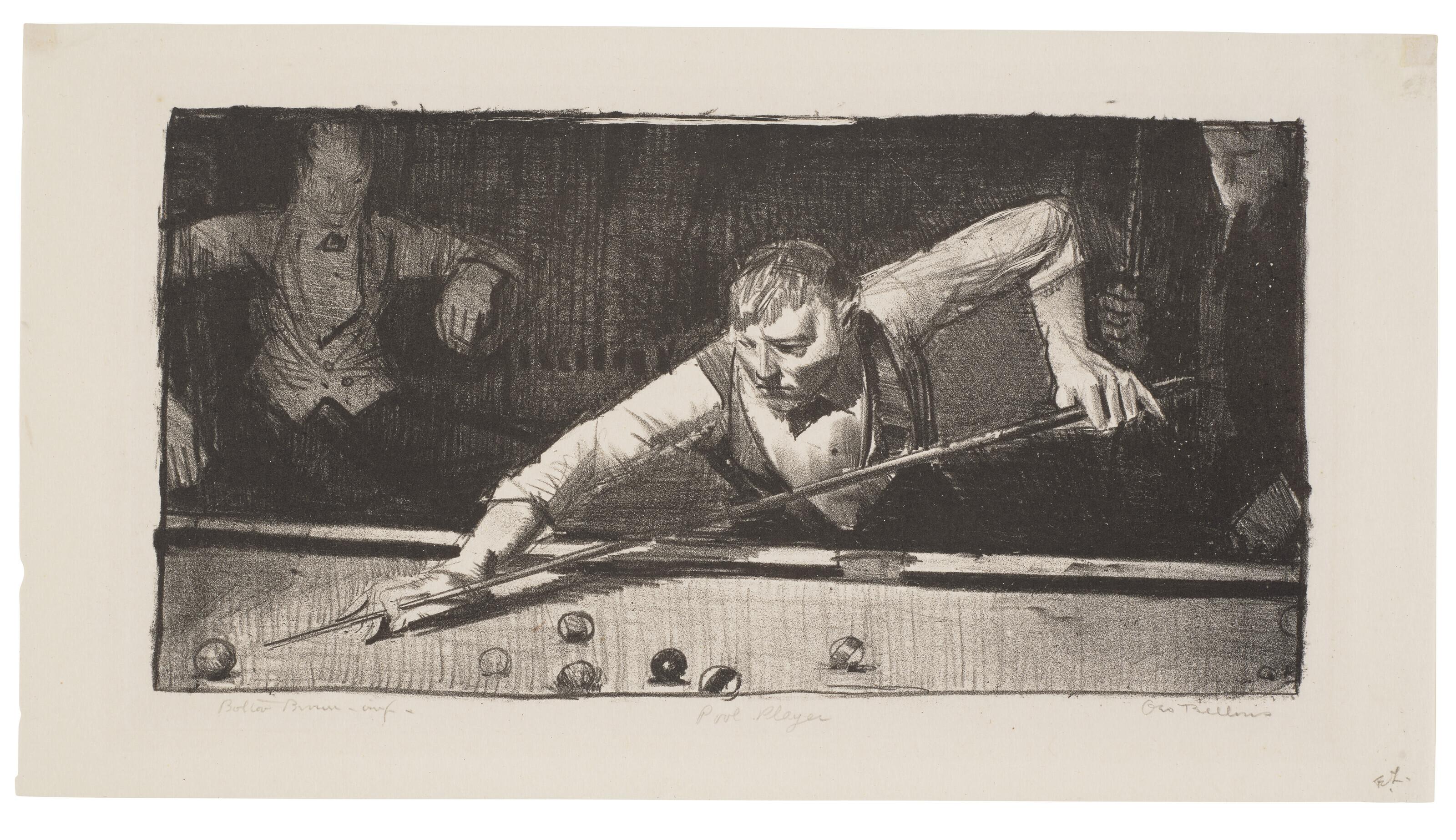 George Wesley Bellows - The Pool-Player