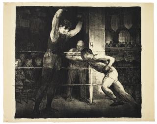 George Wesley Bellows - Training Quarters