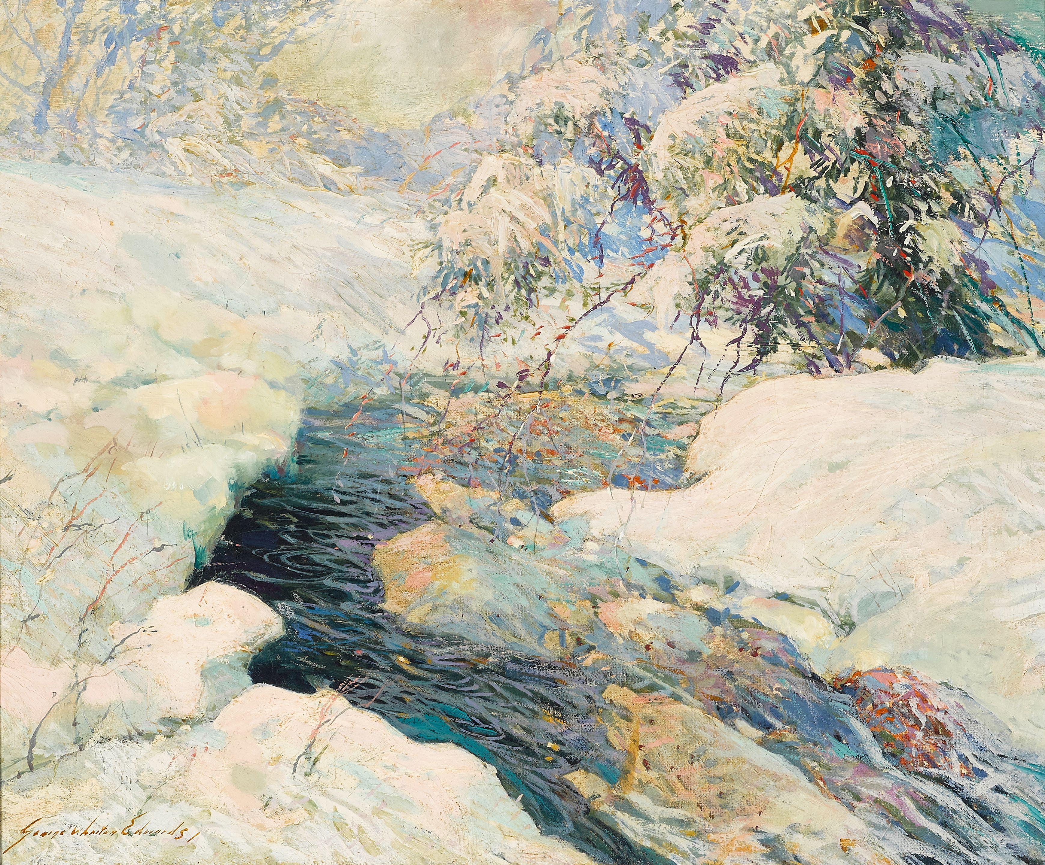George Wharton Edwards - Ice Bound Brook