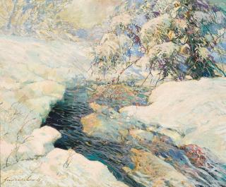 George Wharton Edwards - Ice Bound Brook