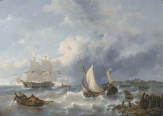 George Willem Opdenhoff - Shipping on choppy waters