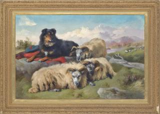 George William Horlor - Guarding the flock