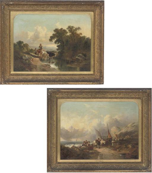 George William Horlor - Near Abergwili, Caernarvon; and Near Caernarvon