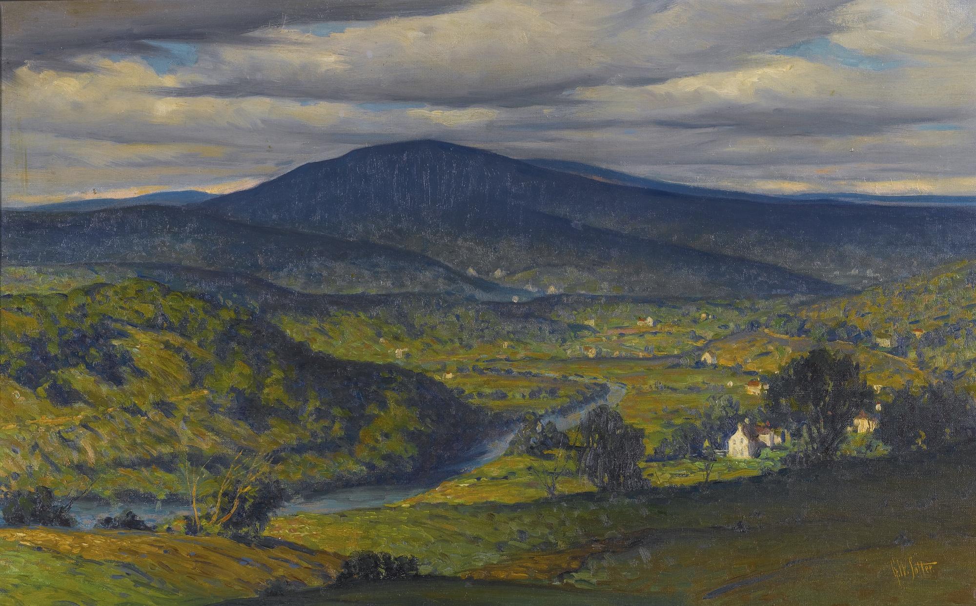 George William Sotter - A Connecticut Scene