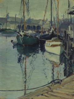 George William Sotter - Boats in Gloucester Harbor #17