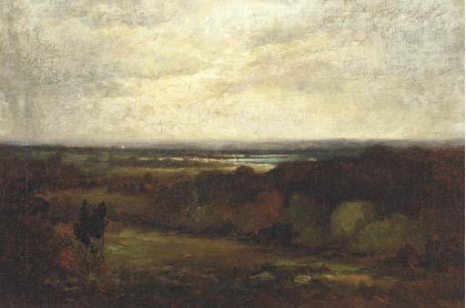 George William Whitaker - View of Providence From Warwick Heights