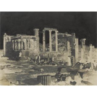 George Wilson Bridges - South West View Of The Erechtheum In Negative, C. 1848