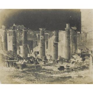 George Wilson Bridges - Unknown Temple Undergoing Restoration, C. 1848