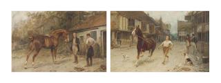 George Wright - At the farriers; and A fine trot