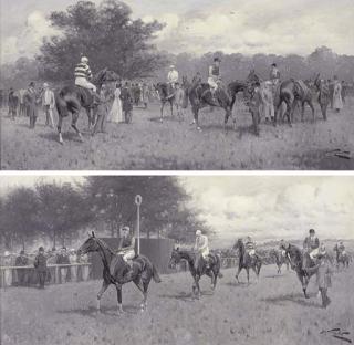 George Wright - Before the race; and Down to the start