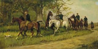 George Wright - Exercising the horses