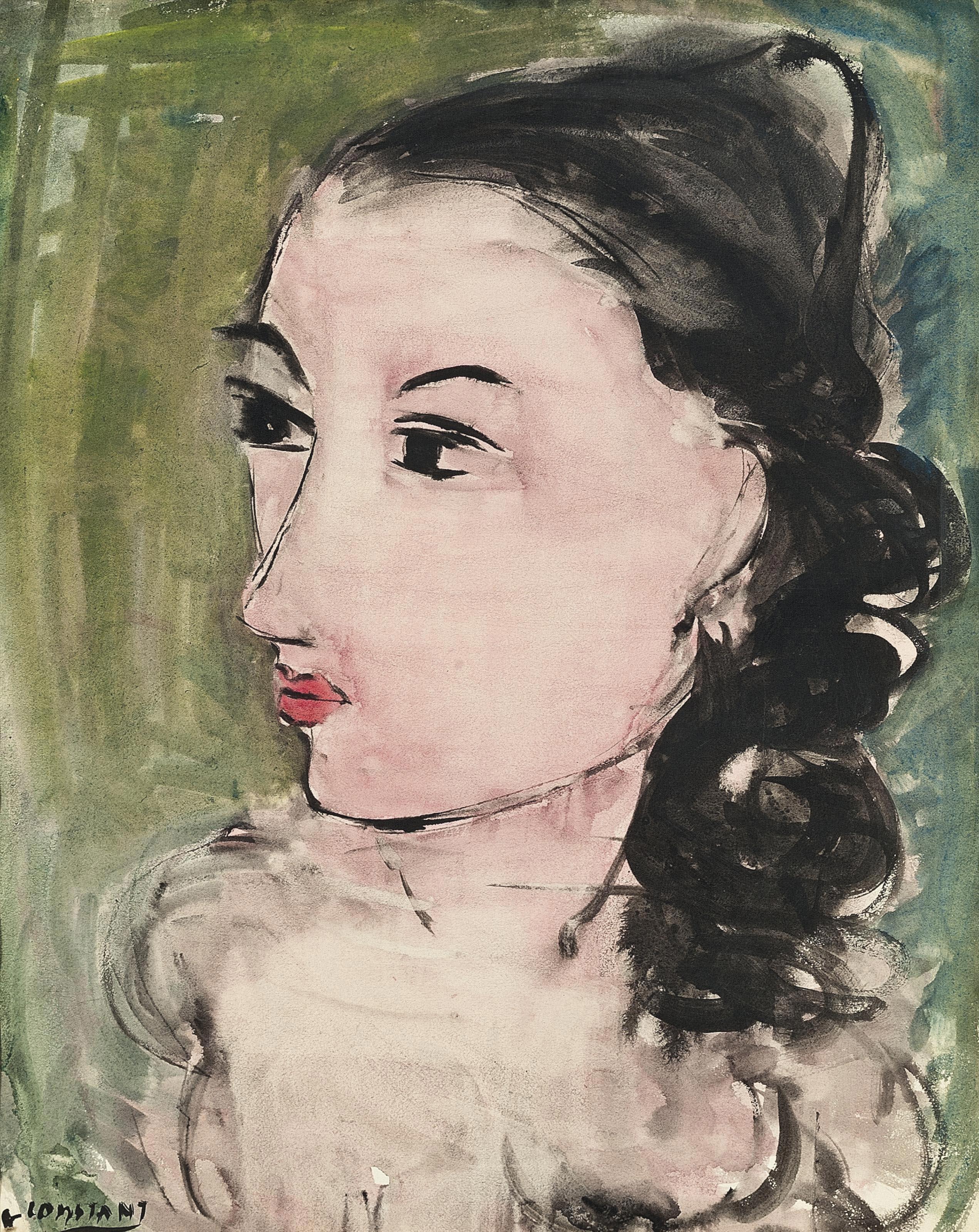 George Zachary Constant - Portrait of a lady, bust length (illustrated); and A seated female nude