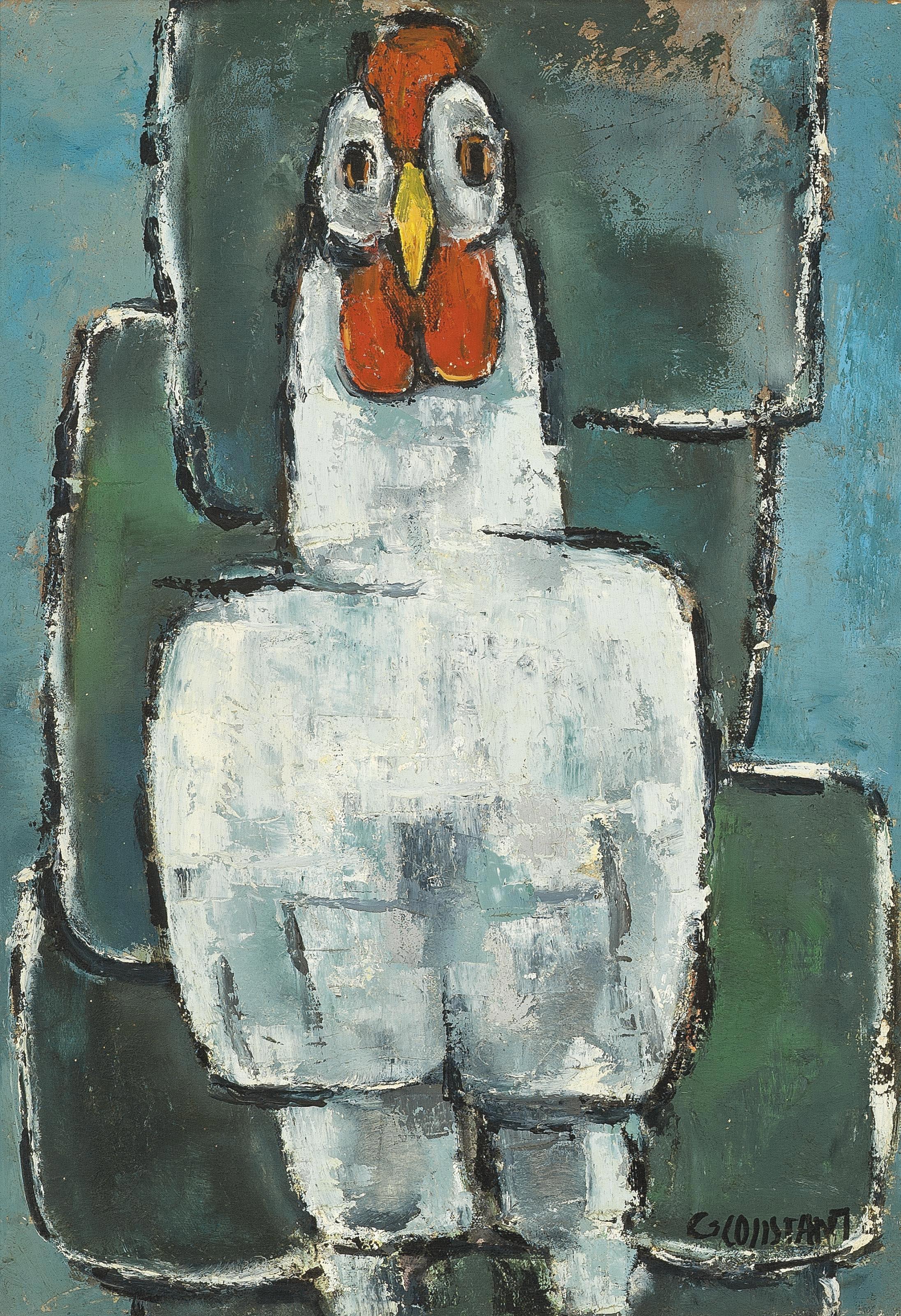 George Zachary Constant - White Rooster