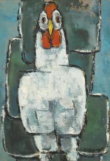 George Zachary Constant - White Rooster