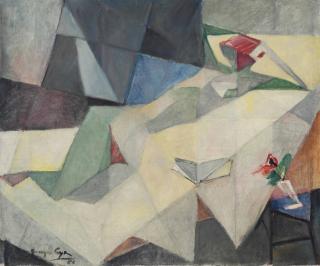 Georges Albert Cyr - Femme nue lisant (Nude Woman Reading)