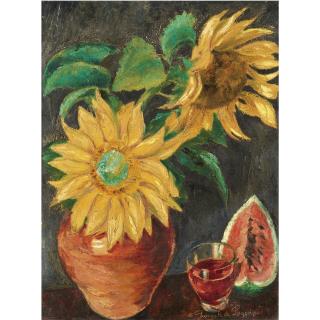 Georges Anatolievich Pogedaieff - Two Sunflowers