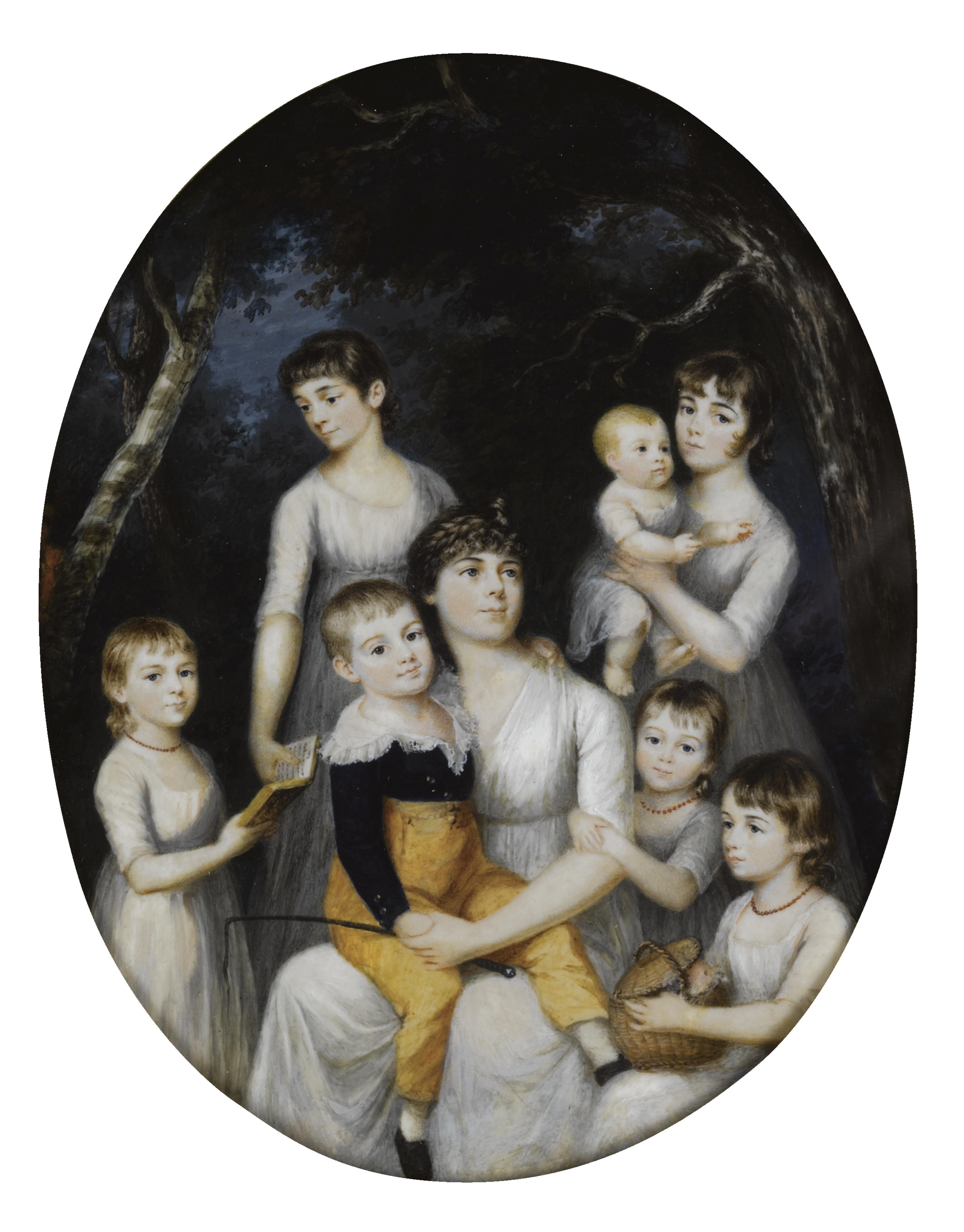 Georges Antoine Keman - Portrait Of A Family Group