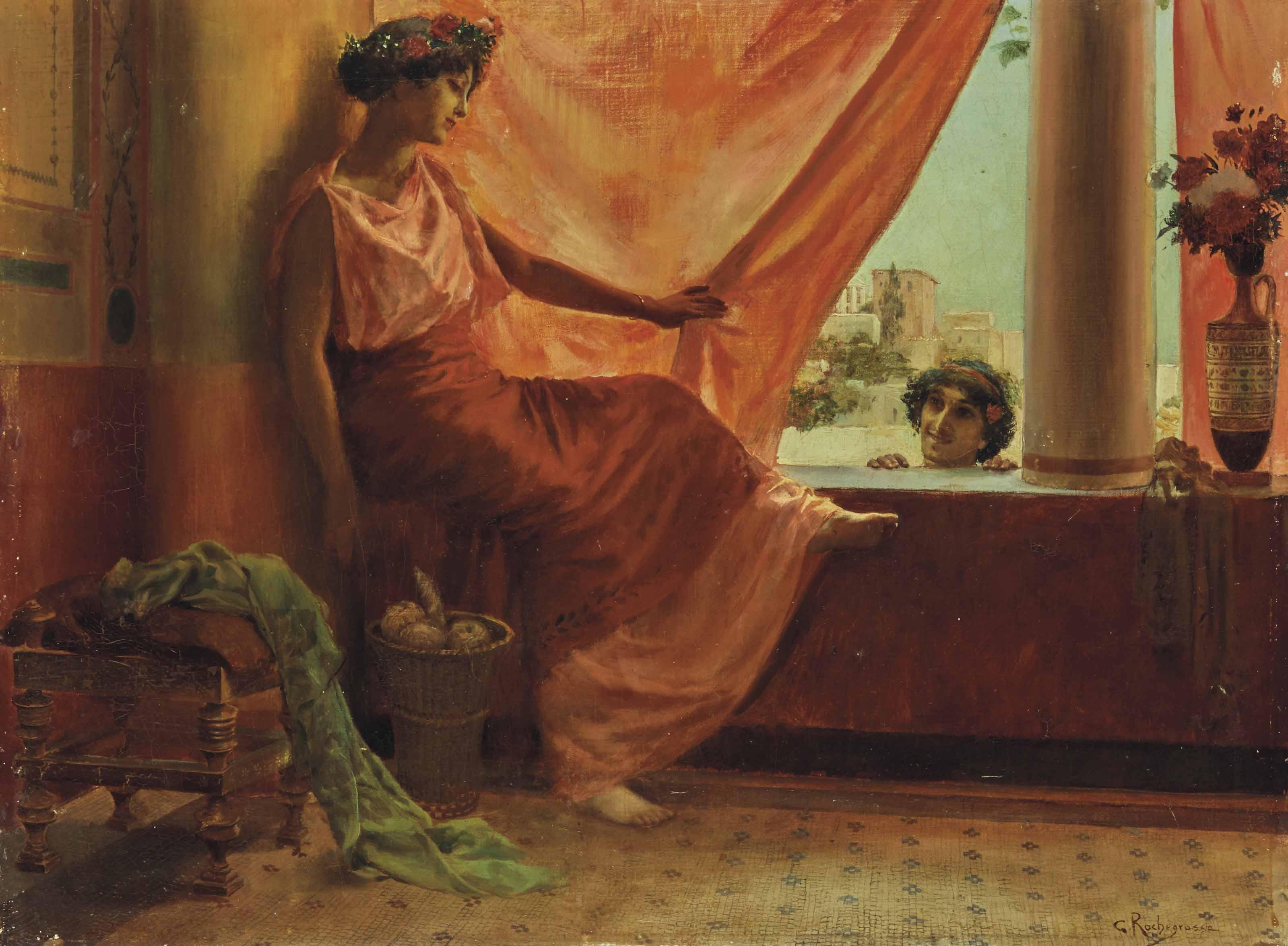 Georges Antoine Rochegrosse - Le Rideau rouge d’Alger