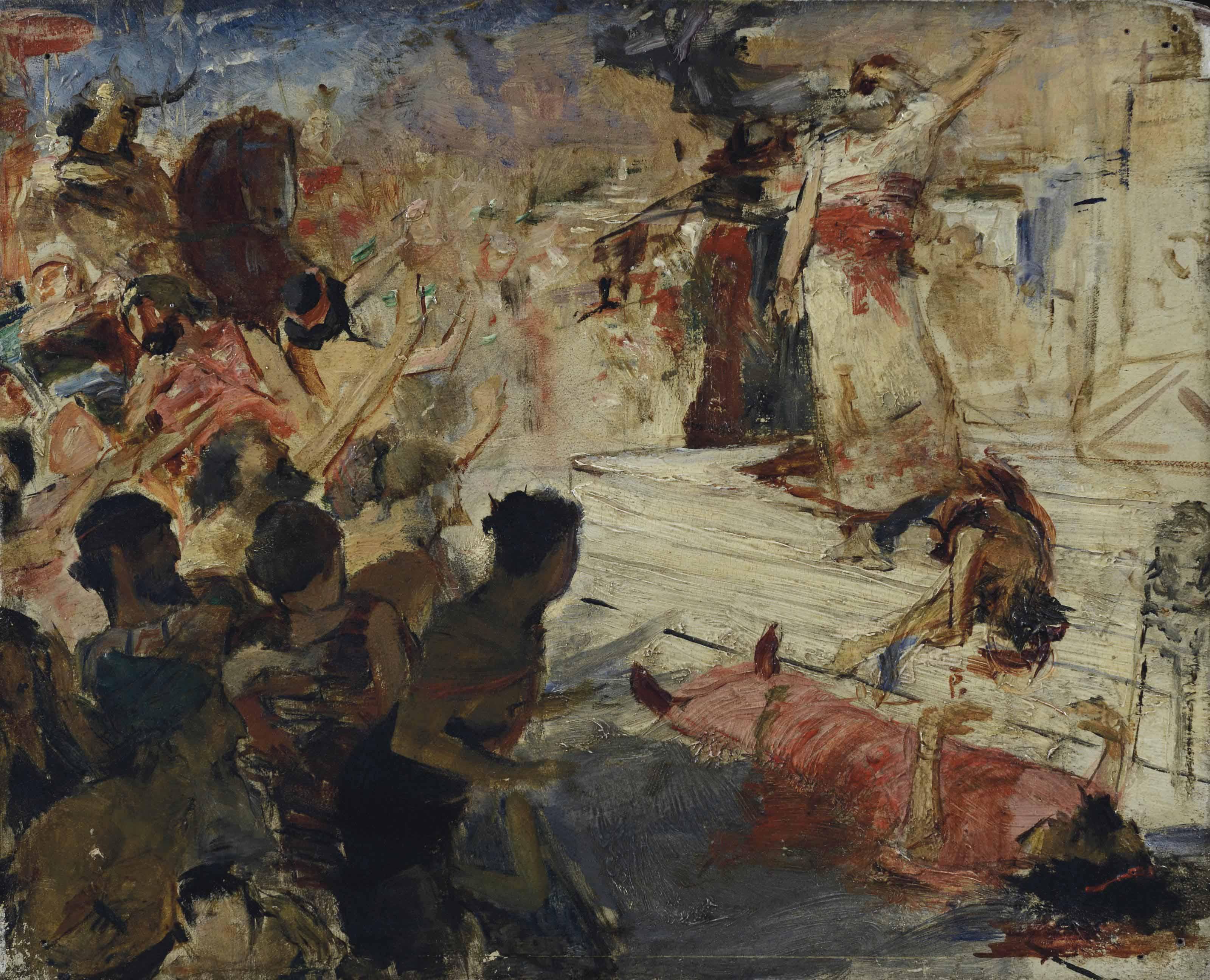 Georges-Antoine Rochegrosse - Matthatias Refusant De Sacrifier Aux Idoles