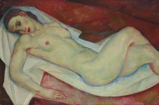 Georges Artemoff - Reclining nude