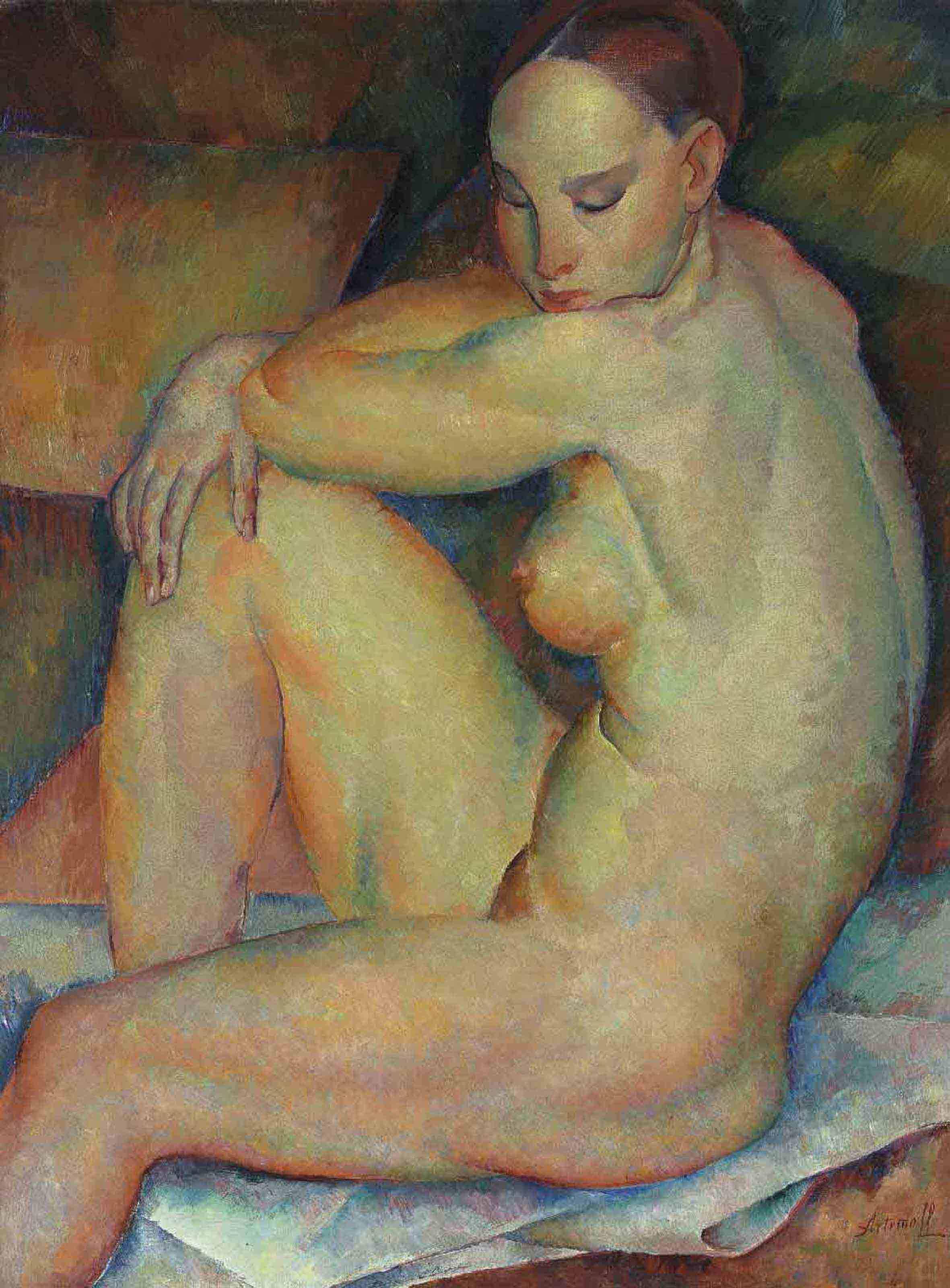 Georges Artemoff - Seated nude