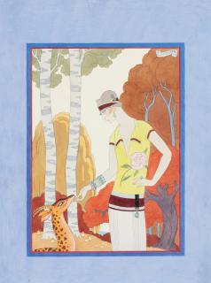 Georges Barbier - Georges Barbier | Femme À La Gazelle