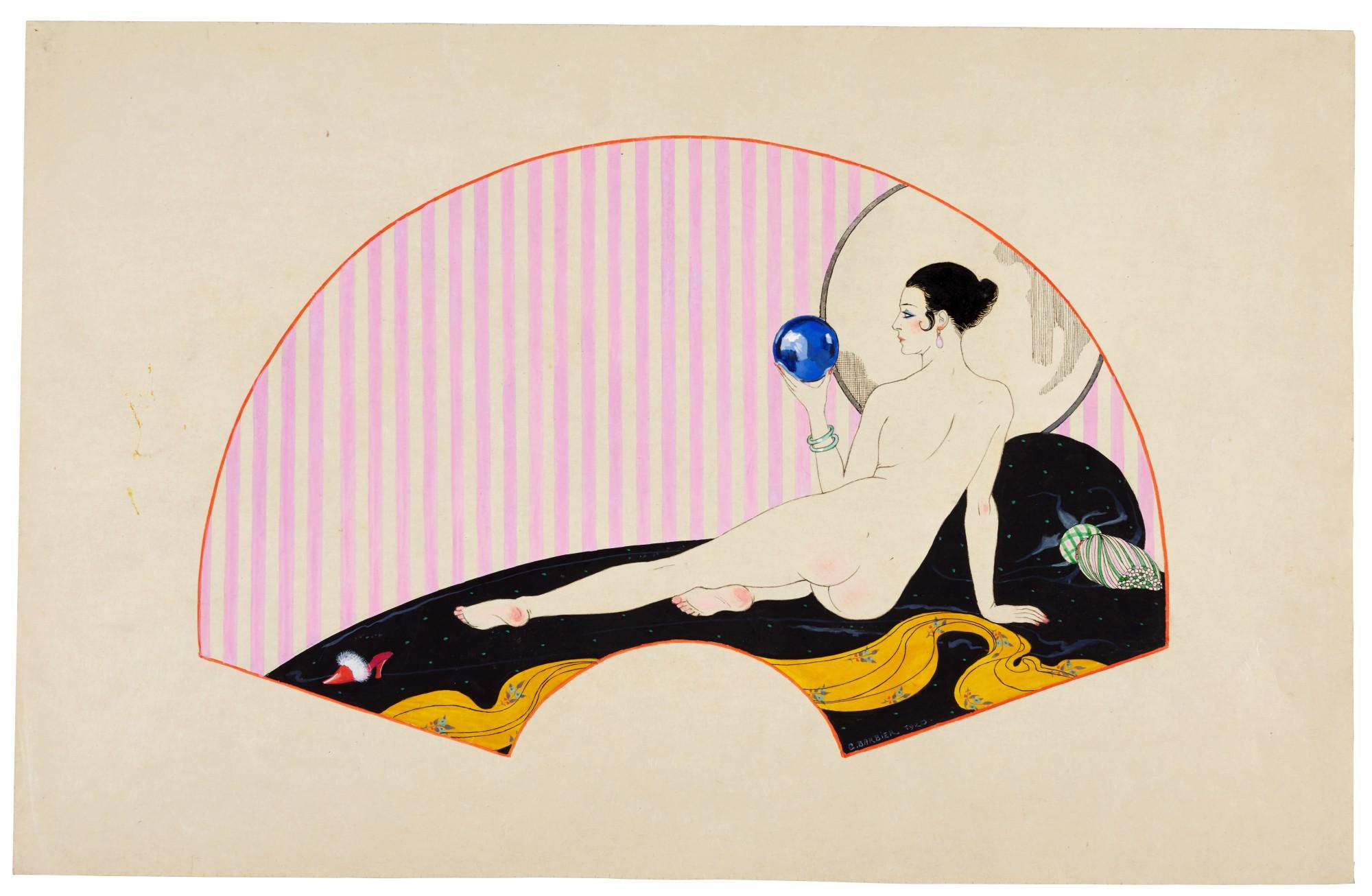 Georges Barbier - Odalisque À La Boulle De Crystal