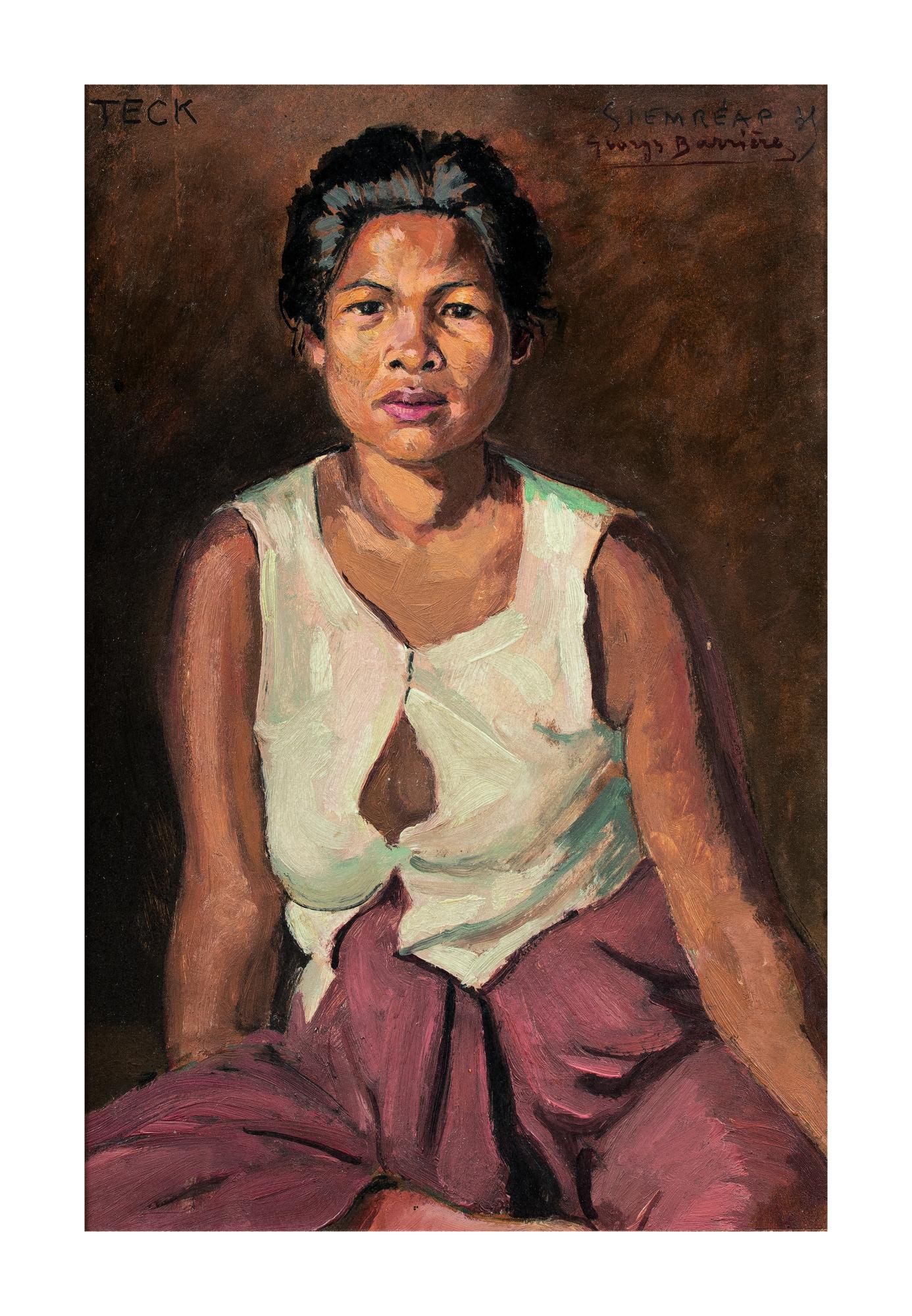 Georges Barriere - Portrait Of A Cambodian Woman