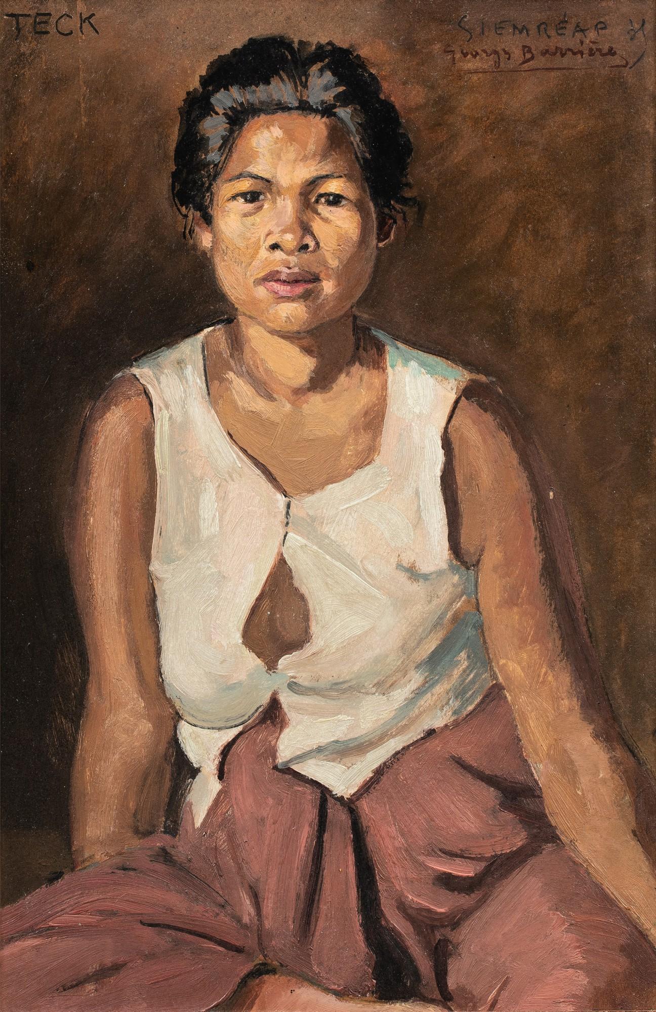 Georges Barriere - Portrait of a Cambodian Woman